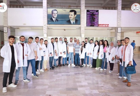 A scientific trip to the General Authority of Martyr Iyad Ibrahim Hospital and a blood donation campaign at the Blood Bank Unit in Baniyas